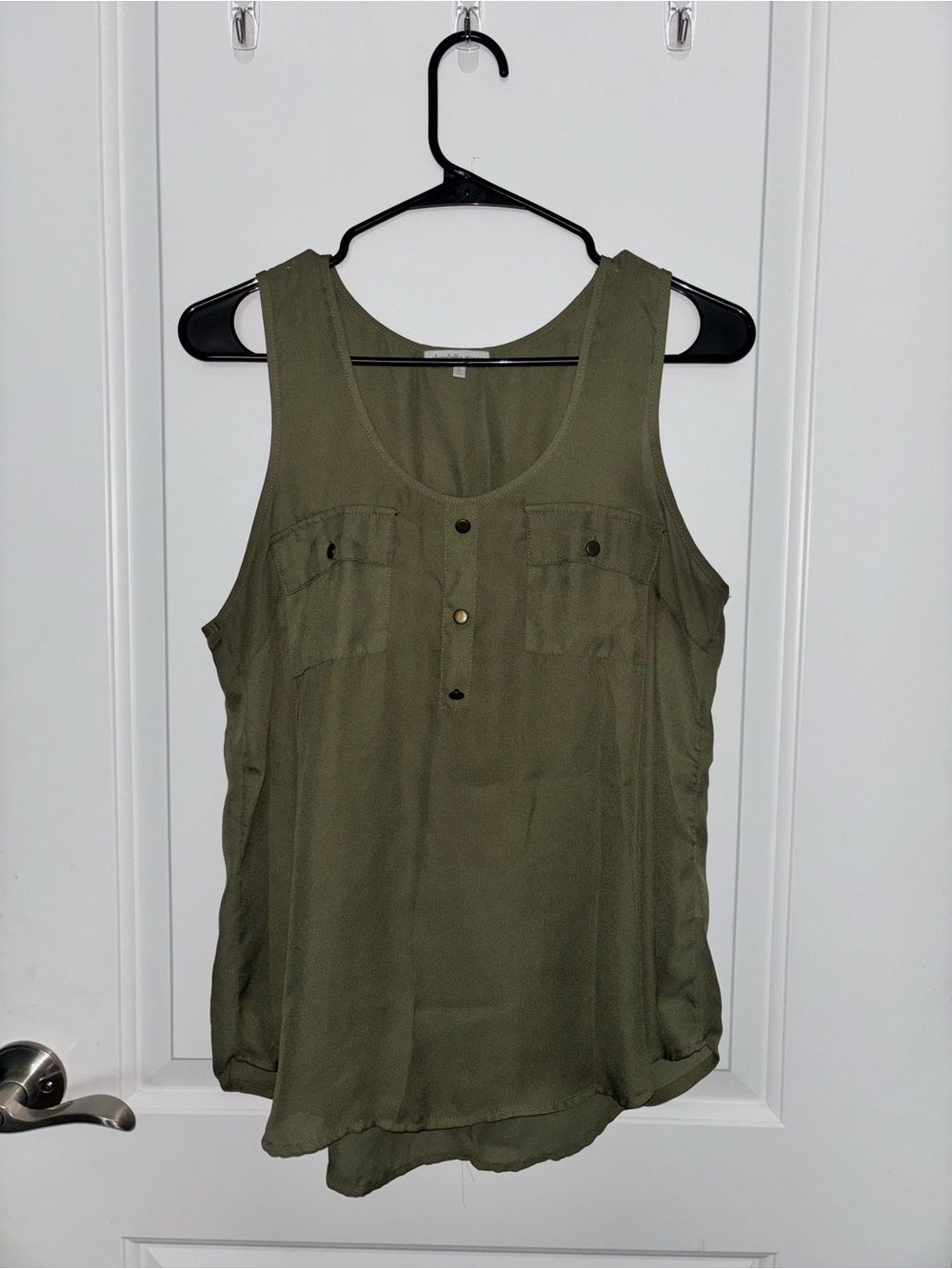 Charlotte Russe Olive Green Sleeveless Tank